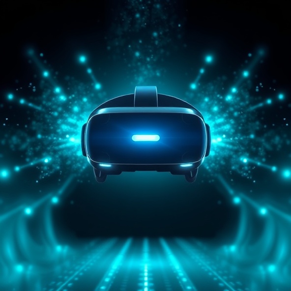 VR Headset with Akashic Corridor