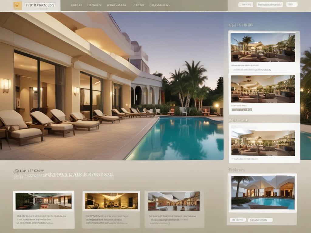 hotel website, custom design, online booking