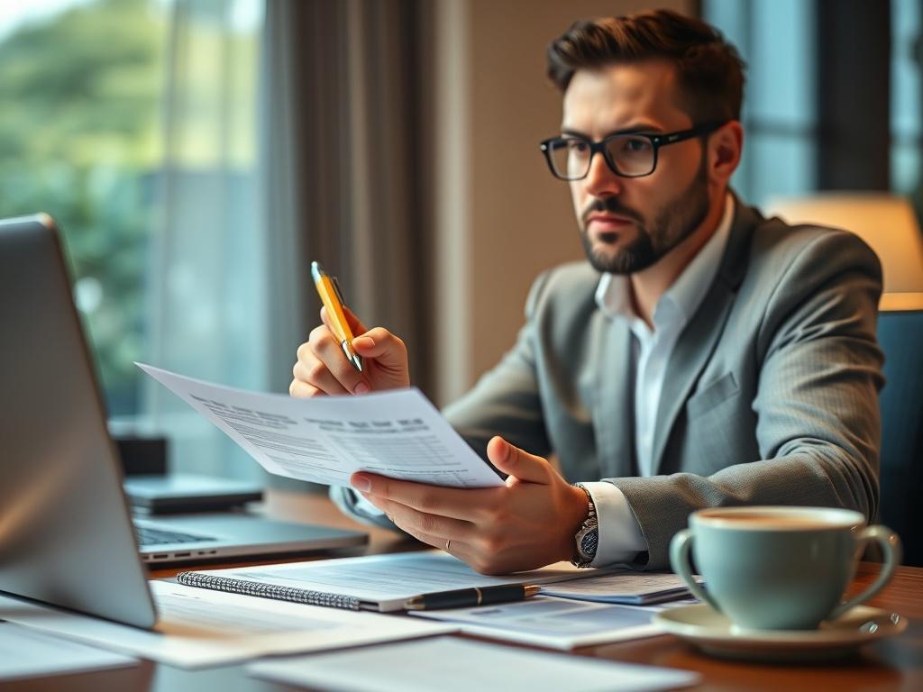 A focused close up shot of a person sitting at