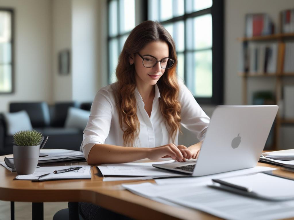 A close up shot of a confident woman sitting at