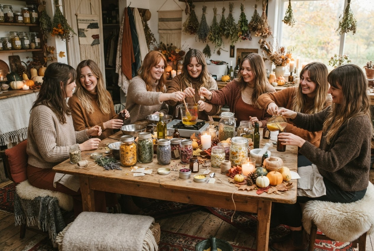 Autumn equinox botanical salve-making workshop