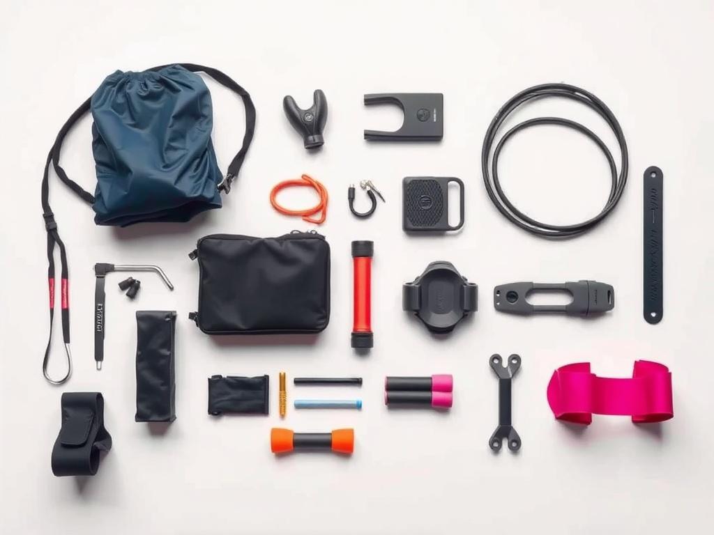 A high resolution of a stylish and functional performance kit,