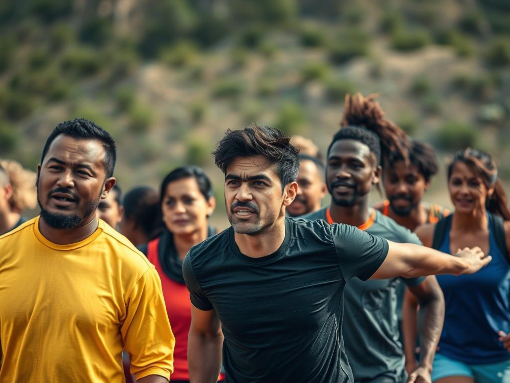 A high resolution image depicting a diverse group of individuals