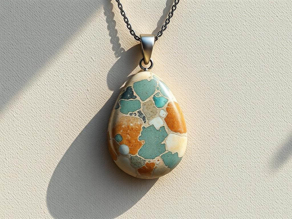 A Custom Commissioned Art piece showcasing a unique pendant designed