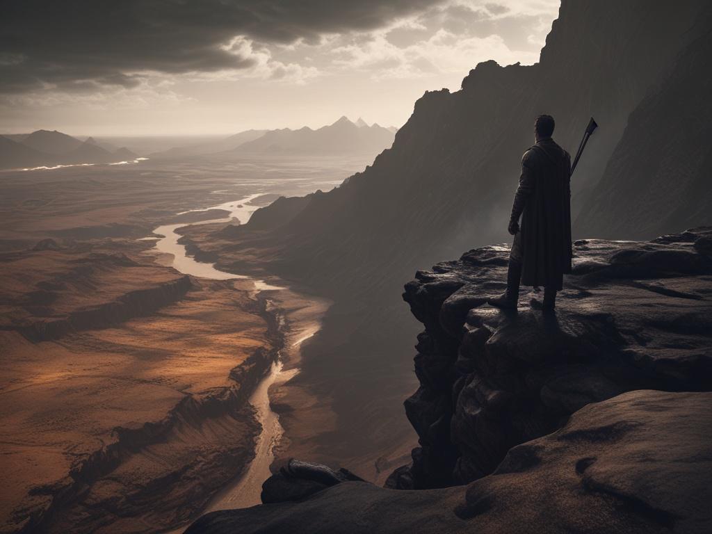 A striking high resolution image featuring a solitary contestant standing