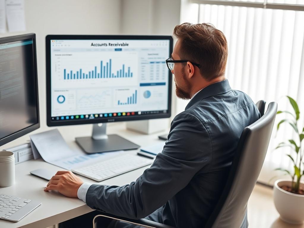 A close up image of a billing specialist at a