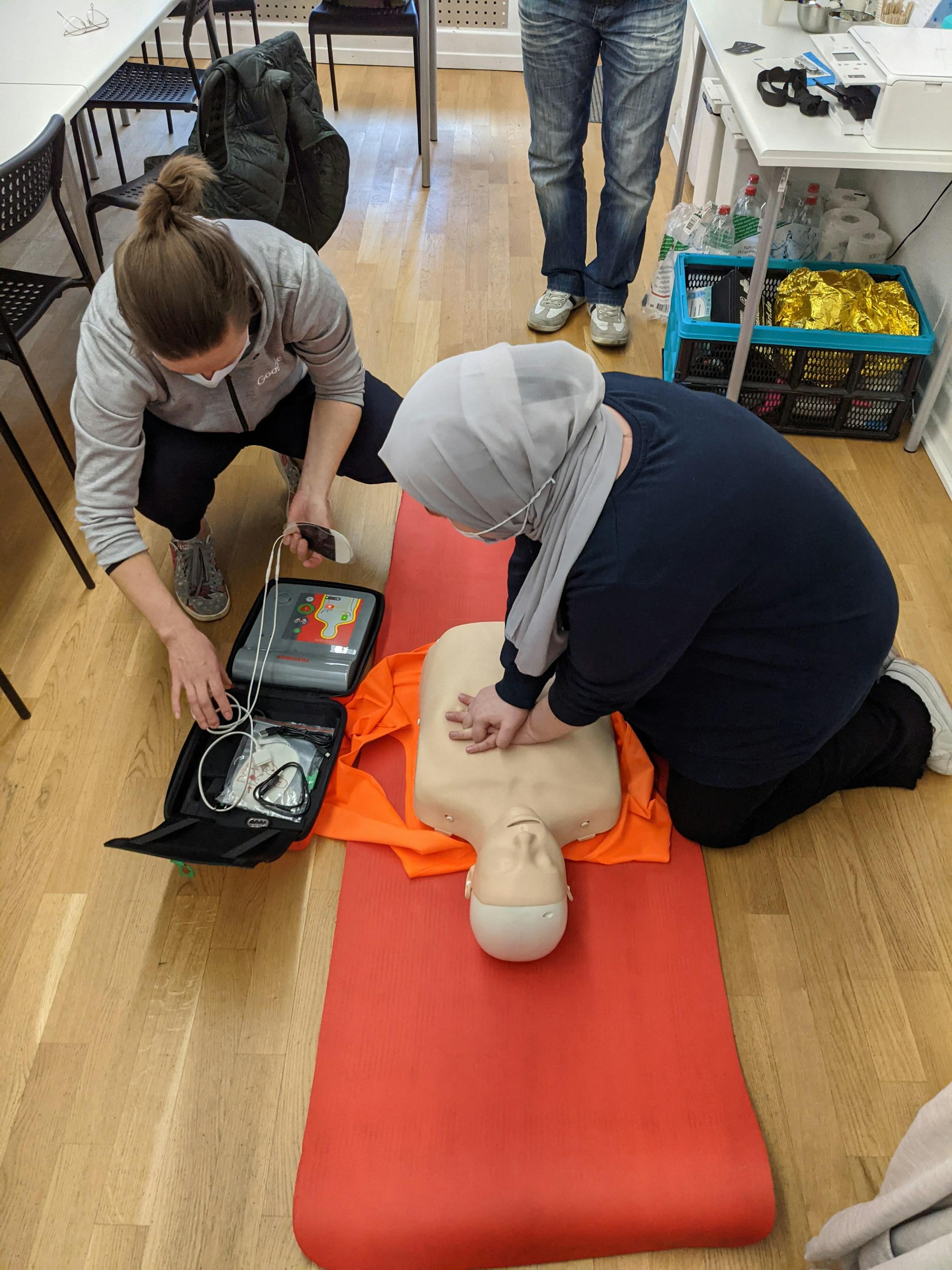 First aid training