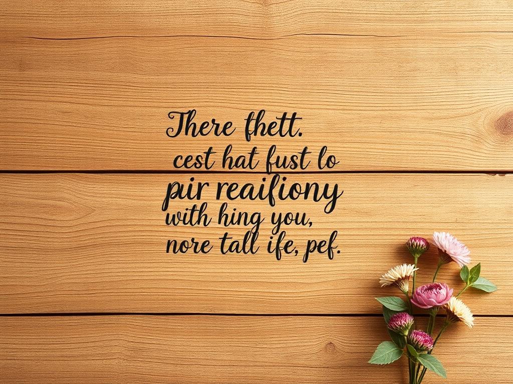 An artistic representation of a beautifully designed quote displayed on