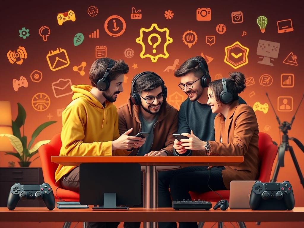 An engaging visual representation of strategic partnerships in the gaming