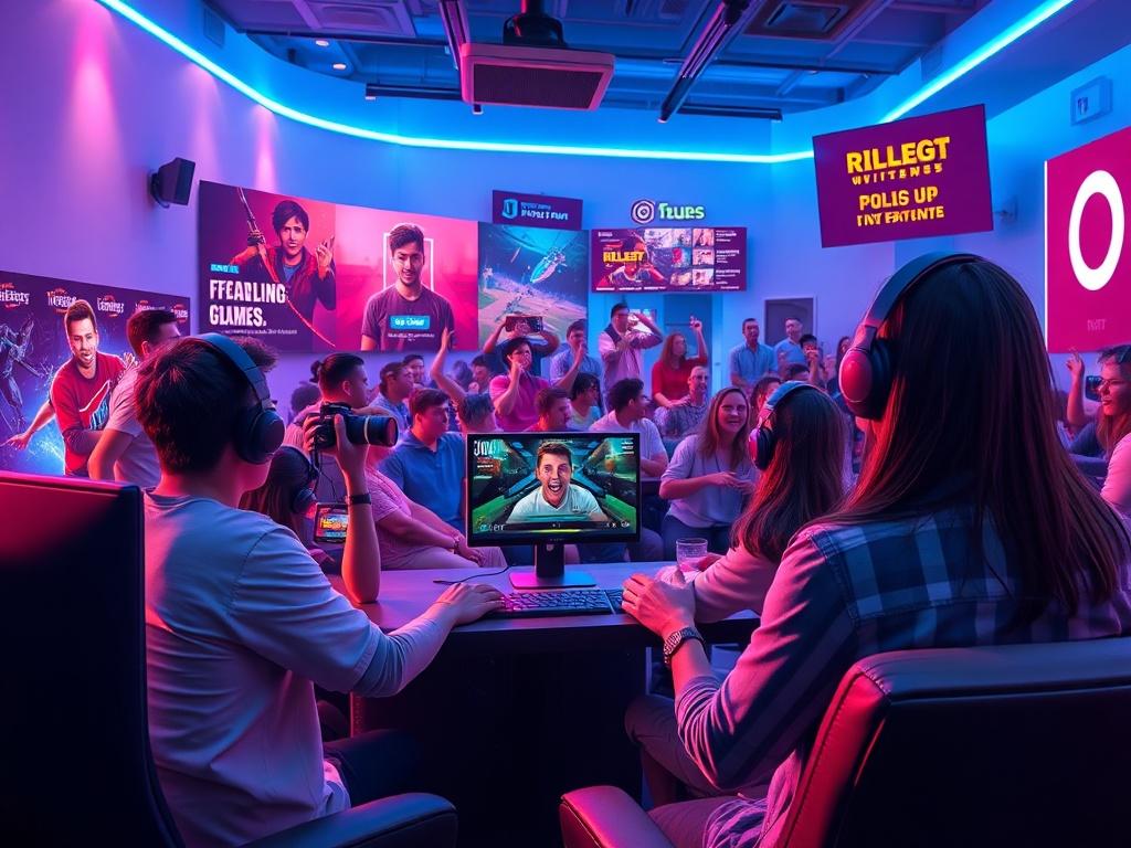 A lively and interactive gaming stream showcasing viewers engaging in