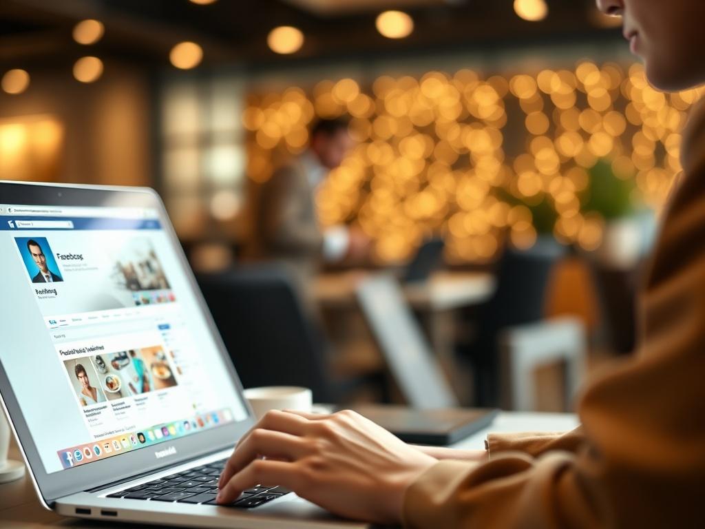 A focused image of a professional setting where a person