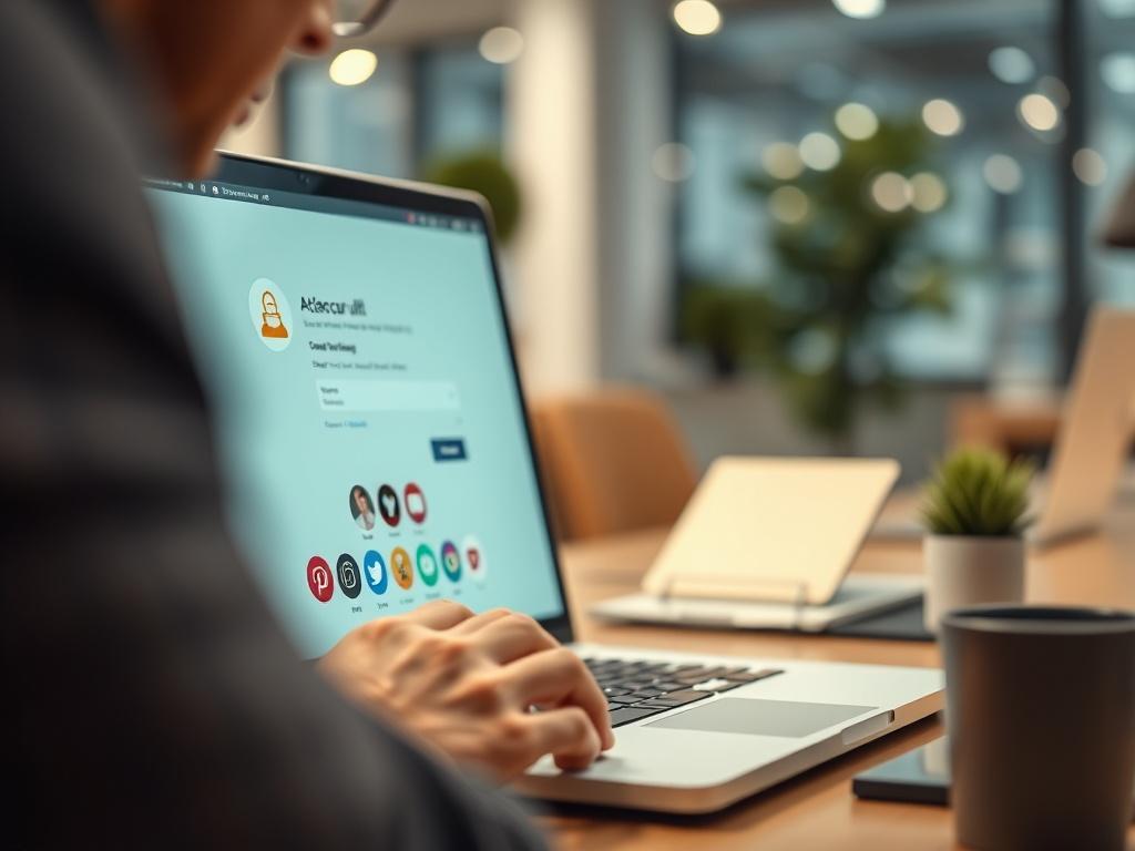 A close up shot of a person setting up a