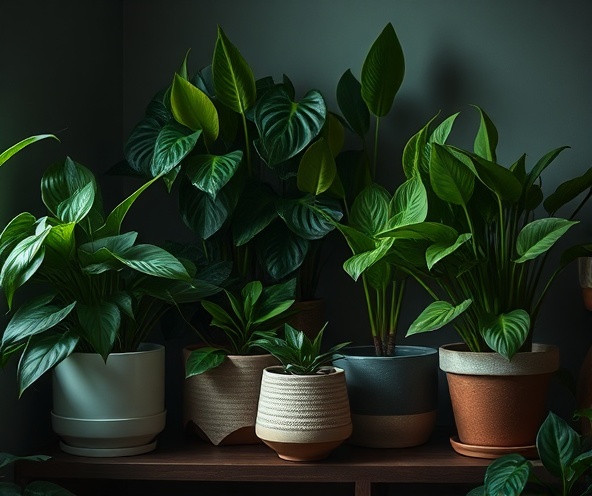 Low-light plant collection