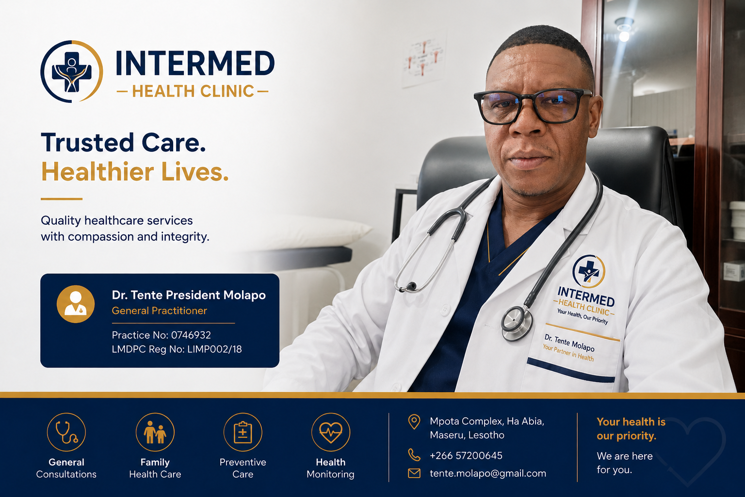 Basotho healthcare professional consulting with patient