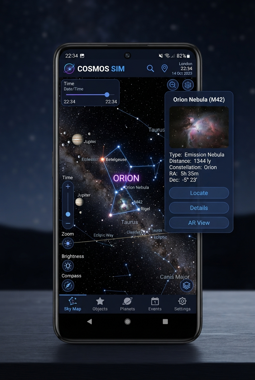 StarMap Explorer app screenshot