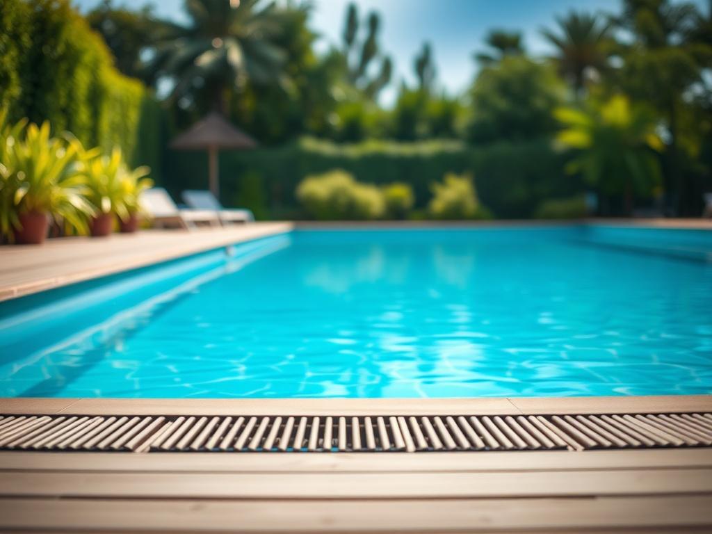 A high resolution close up shot of a pristine swimming