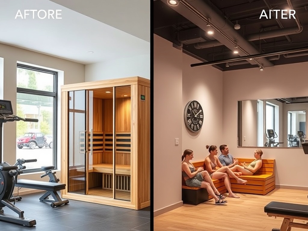 After sauna installation