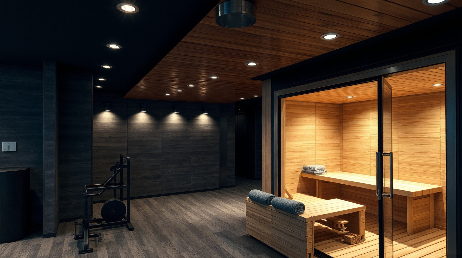 Premium luxury commercial sauna facility