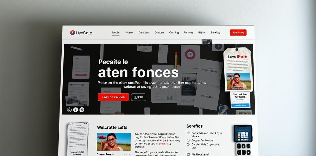 Before redesign - outdated corporate website with poor mobile responsiveness