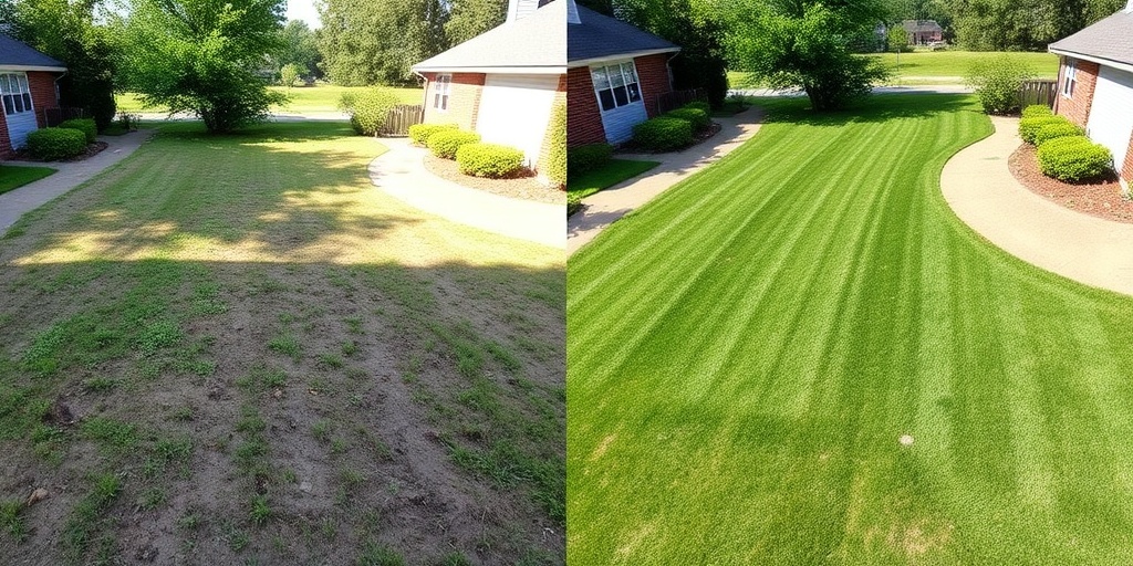 Yard Planning Before and After