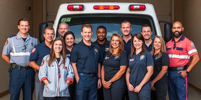 Professional EMS team representing community partnership