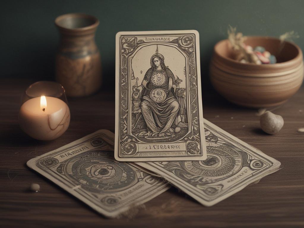 tarot cards, spiritual guidance, intuitive reading, mystical atmosphere