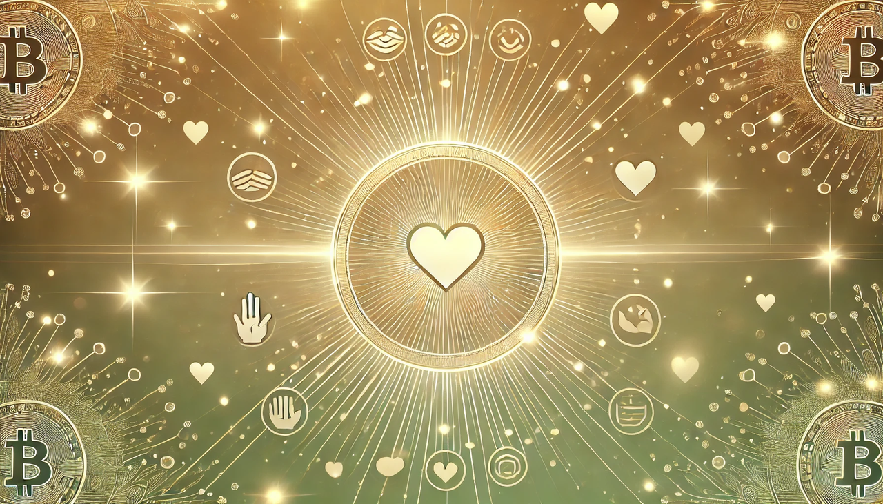 dall·e 2024-11-29 12.26.30 - a seamless and uplifting background image for a cryptocurrency website themed around 'karmacoin.' the design features soft gradients of gold and green.webp