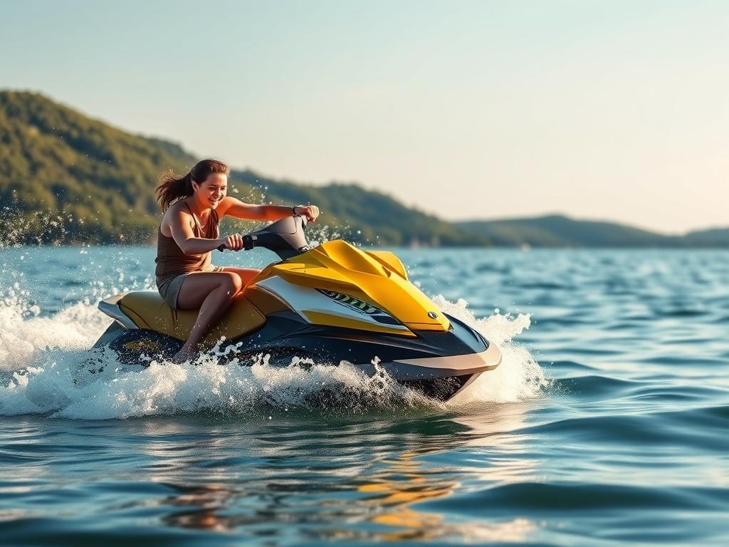 An action packed scene on the Lake of the Ozarks,