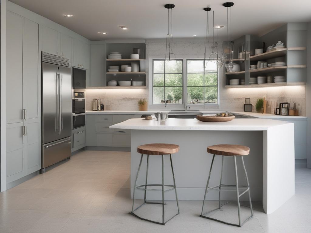 modern kitchen, renovation, quartz countertops, contemporary design