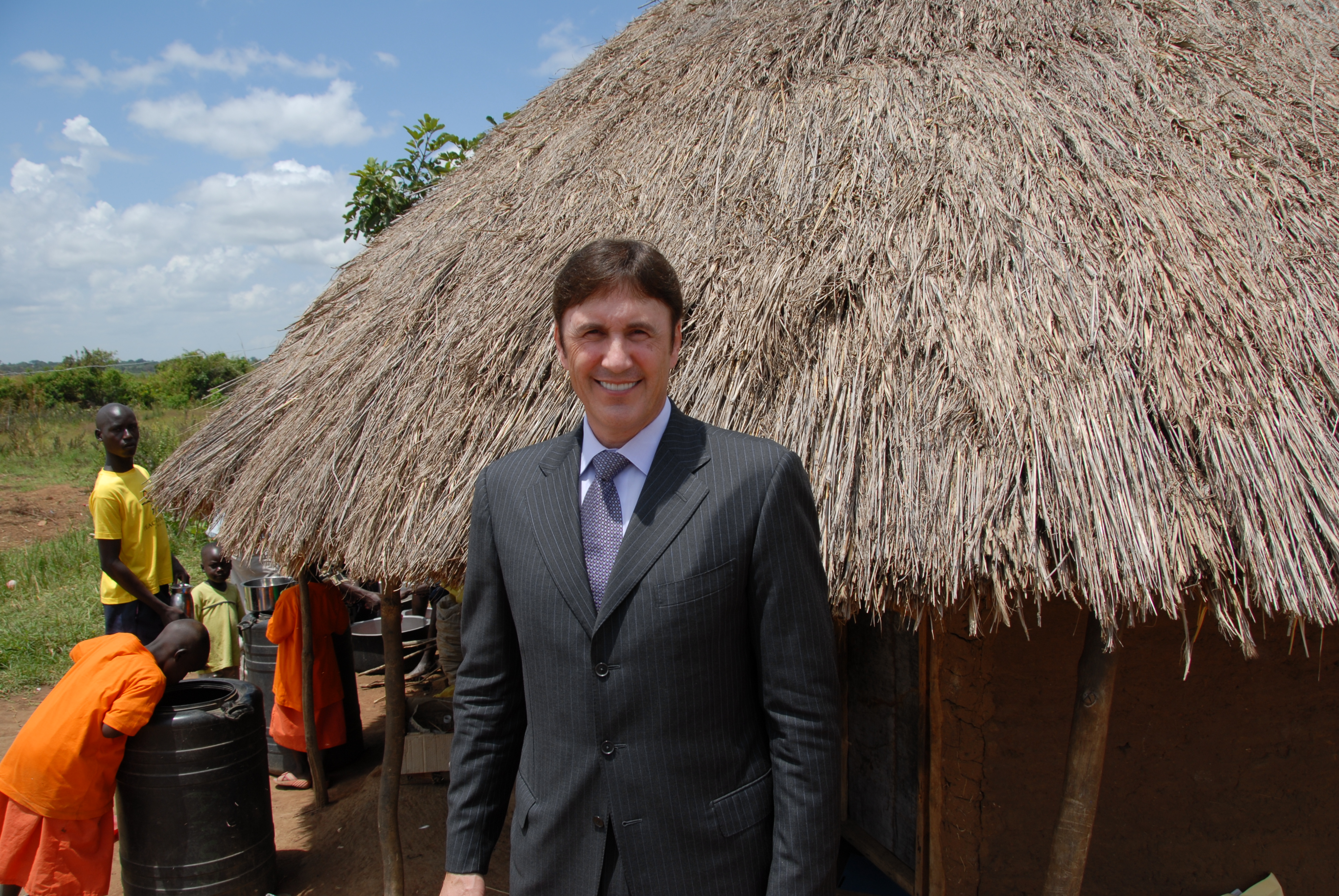 Attorney Chase Sizemore during humanitarian work in Uganda.