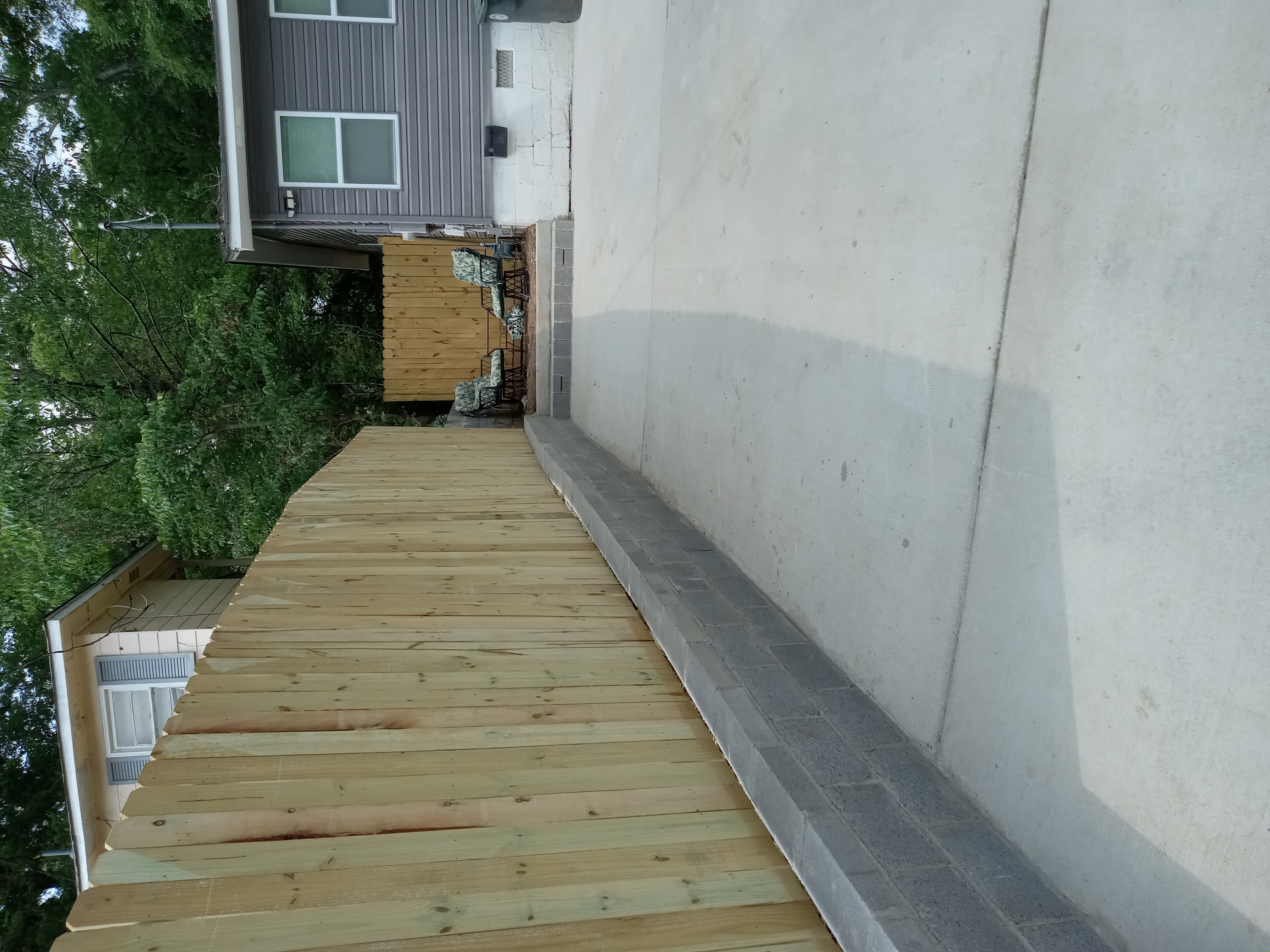 Concrete finishing work