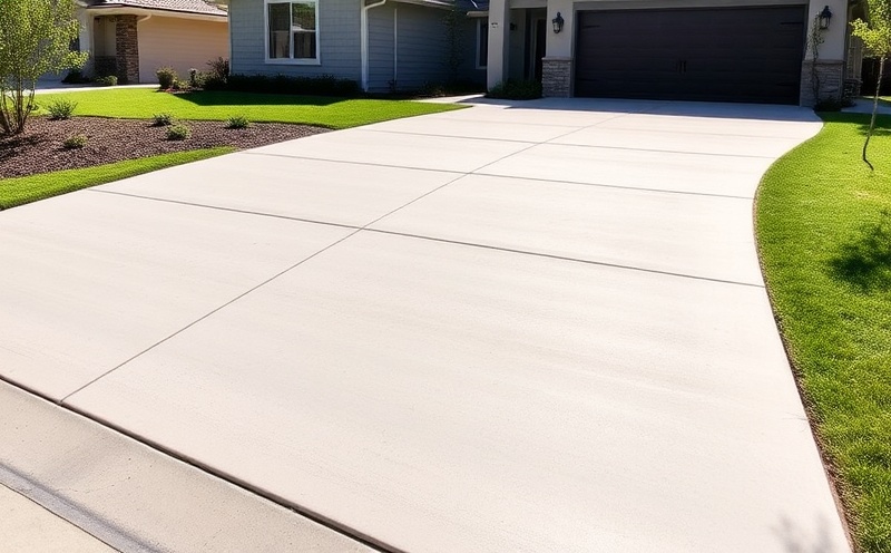 Professional concrete driveway