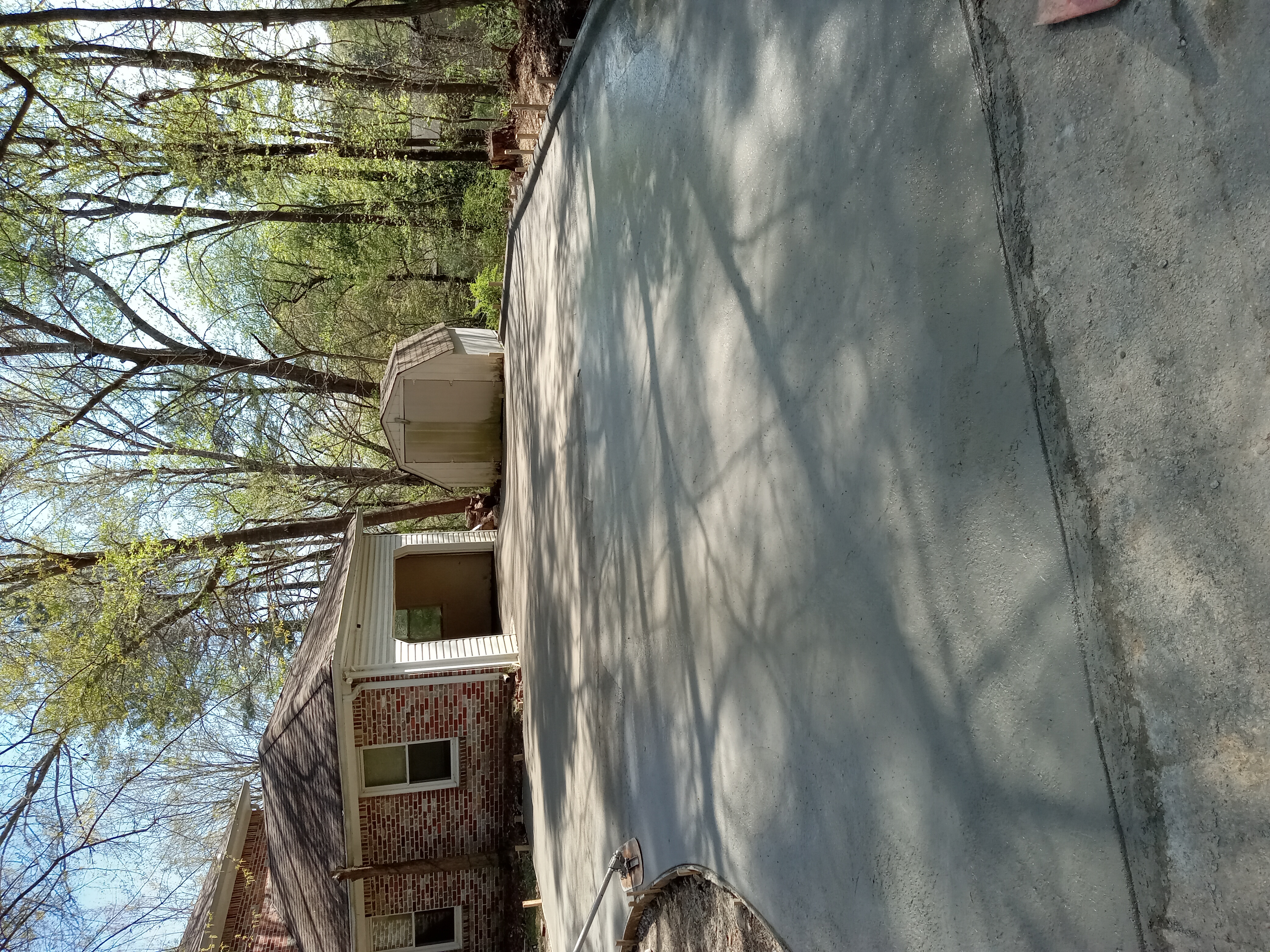 Completed concrete project