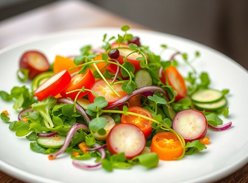 Garden Fresh Salad with Microgreens