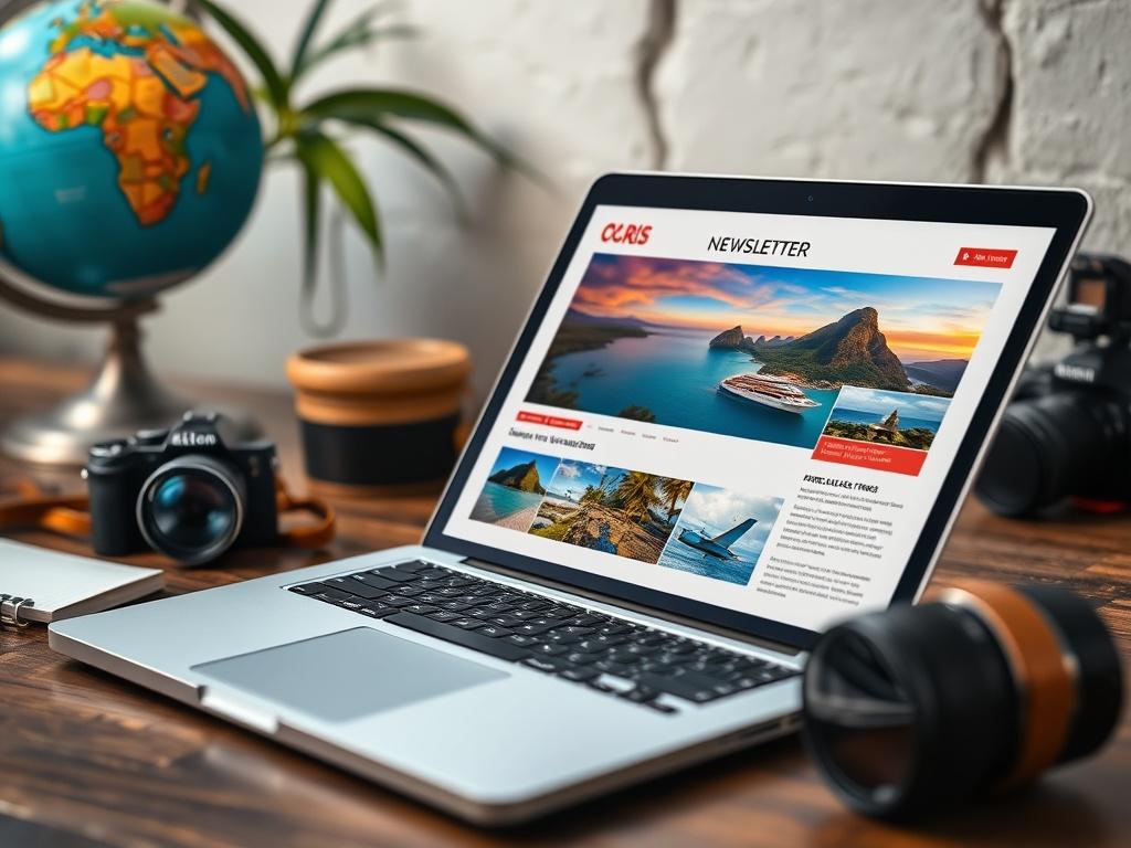 A close up shot of an open laptop displaying a