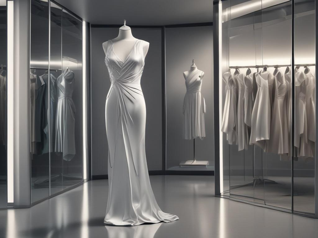 A high resolution image featuring a sleek, modern fashion advertisement