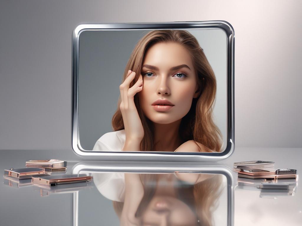 A high resolution advertisement featuring a stylish social media influencer