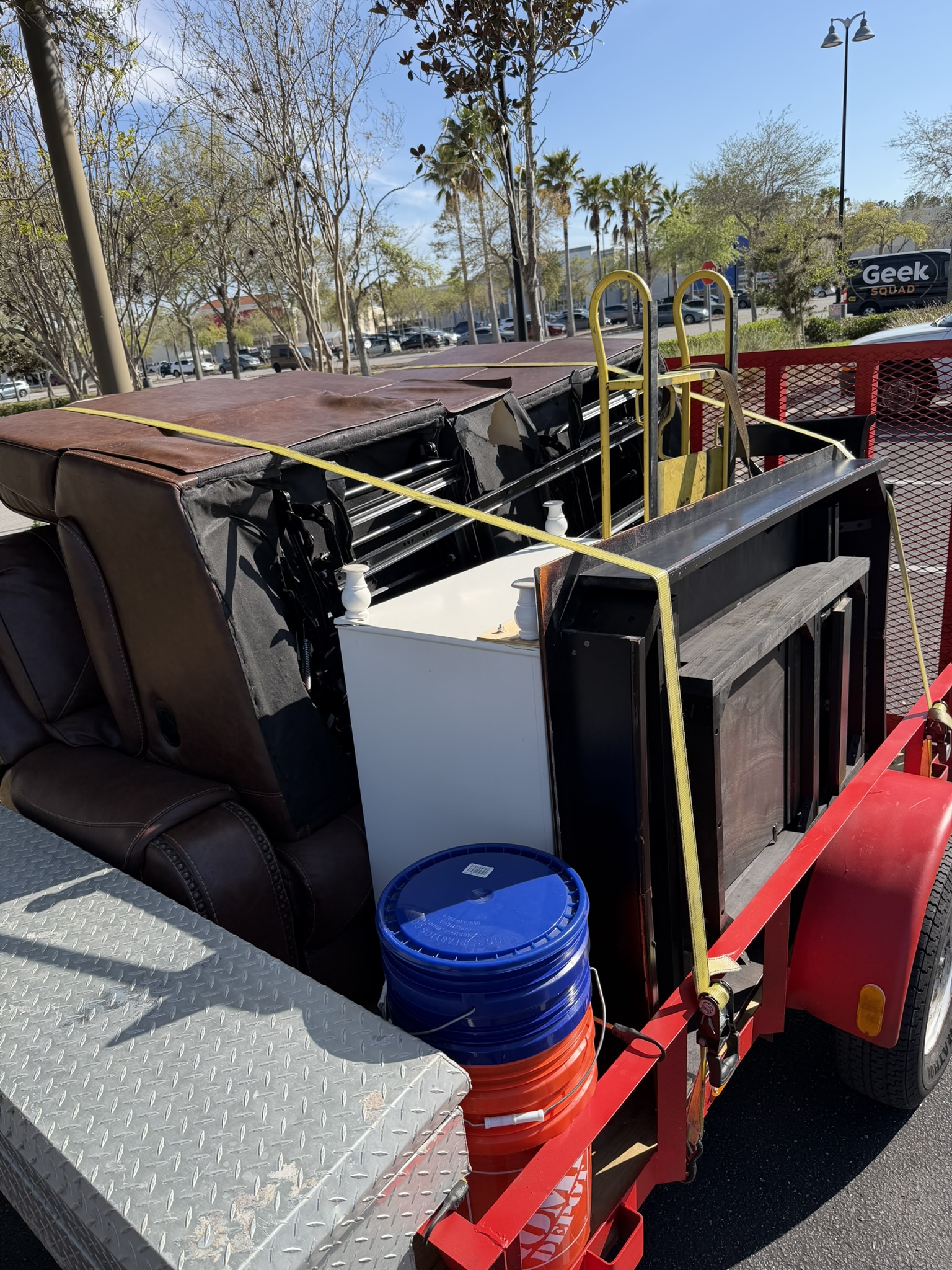 Clean organized backyard after professional cleanup