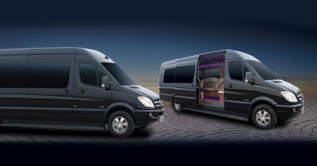 sprinter van and party bus