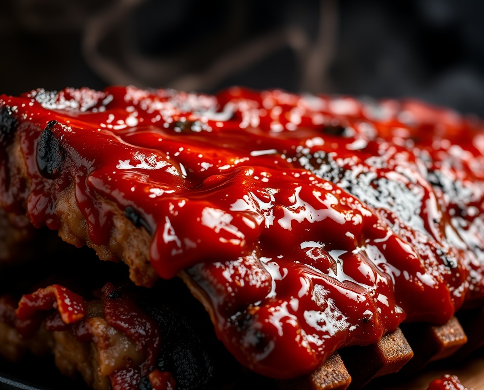 Juicy BBQ ribs
