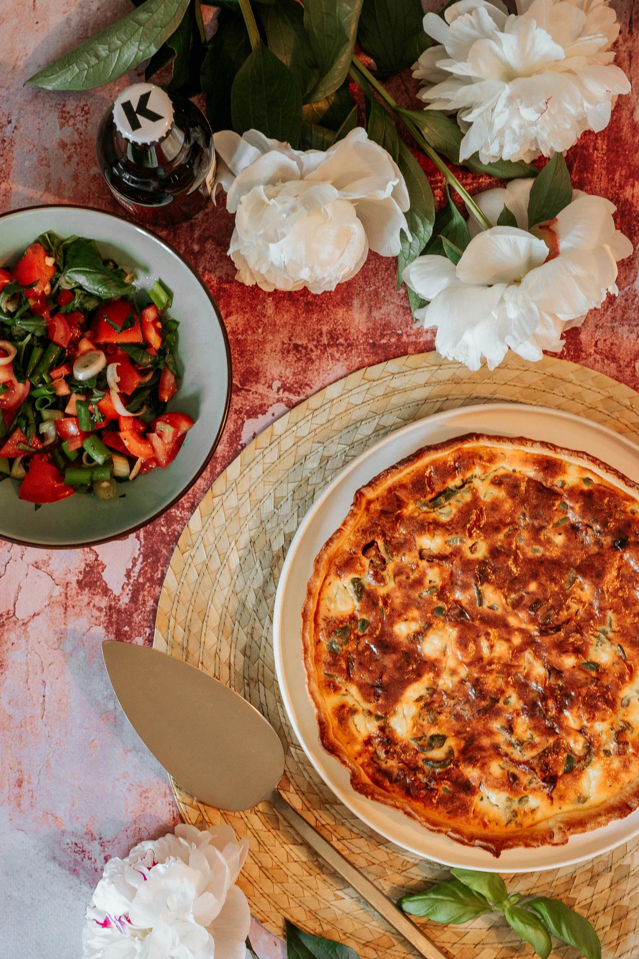 Quiche with & Greek Salad