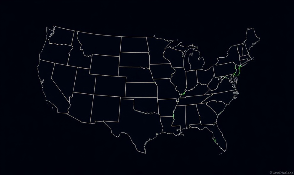 United States coverage map