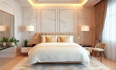 Completed 4BHK villa project - premium modern bedroom