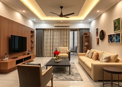 Living room after transformation