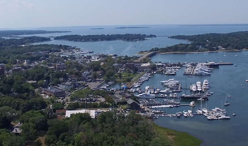 We are across from the Windmill on The Long Wharf