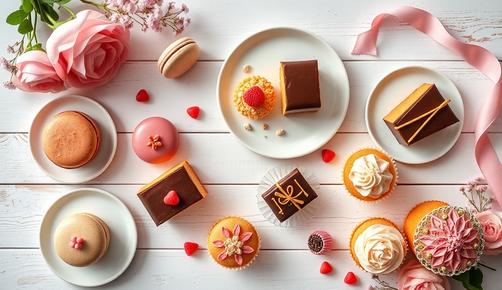 Assorted handcrafted desserts