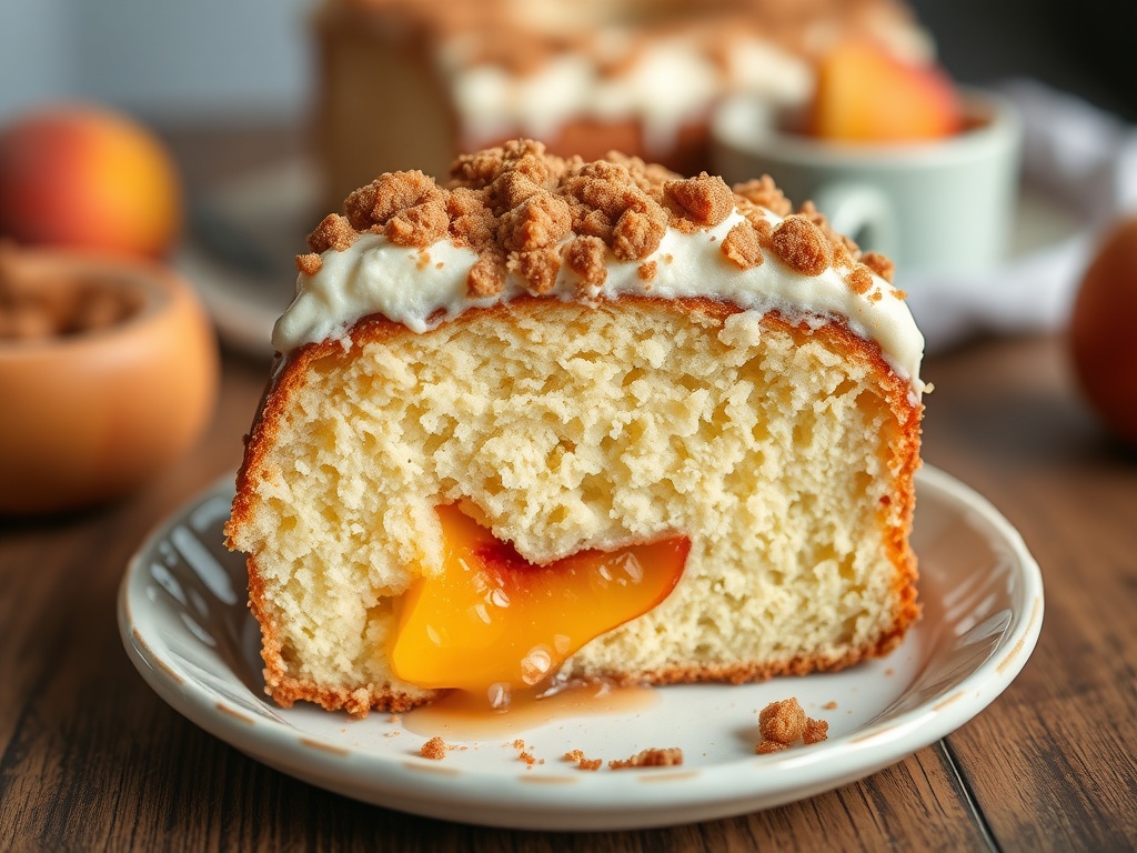 Peach Cobbler Pound Cake