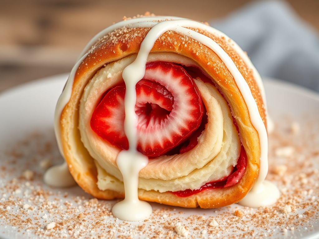 Strawberry Cinnamon Roll