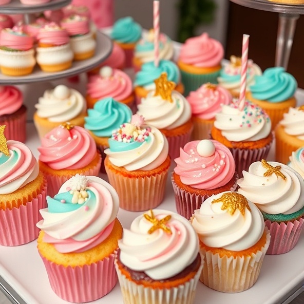 Decorated cupcakes