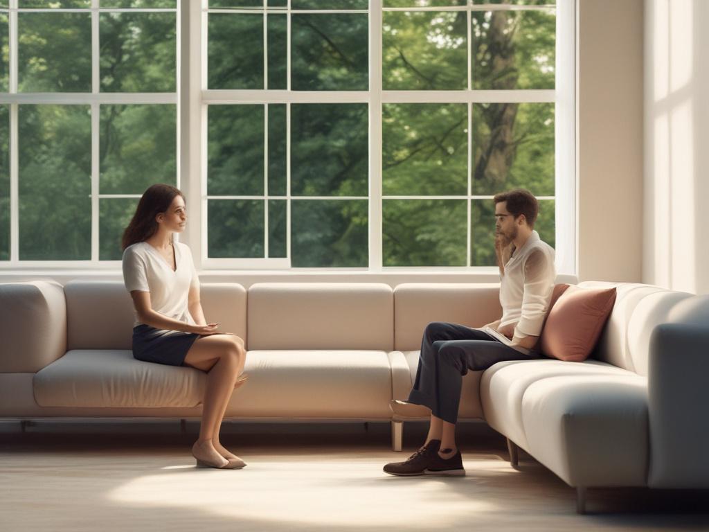 A realistic high resolution of a serene personal coaching session,
